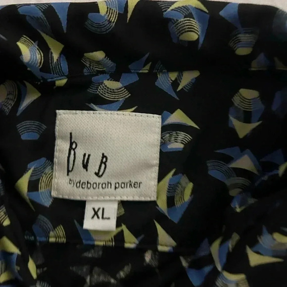 Men’s Bub By Deborah Parker Short Sleeve Button Down Shirt Size XL - Picture 4 of 5
